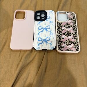 Stylish Pink and Patterned Phone Cases IPhone 16 Promax